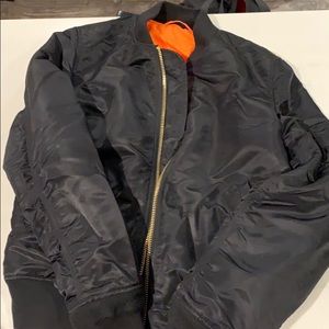 Alpha Industries men’s black bomber jacket